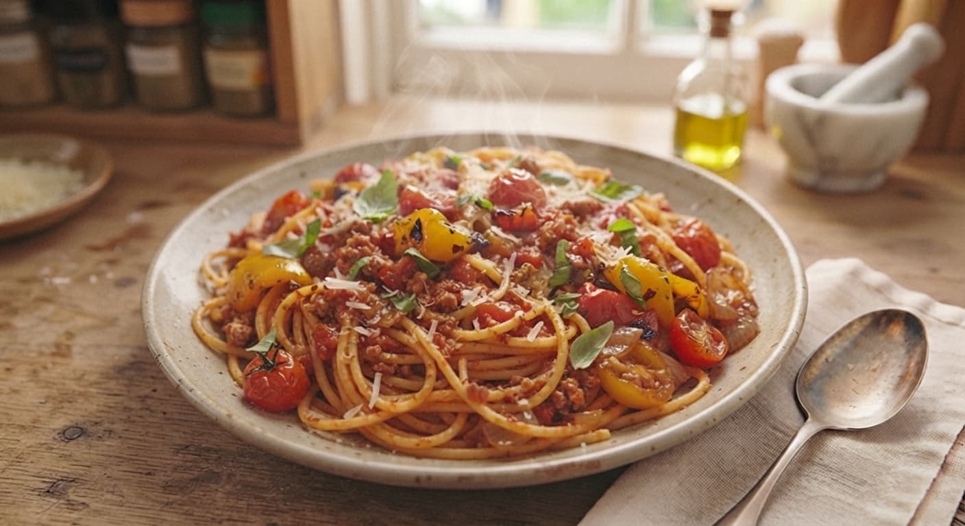 Tomato & Pepper Pasta
